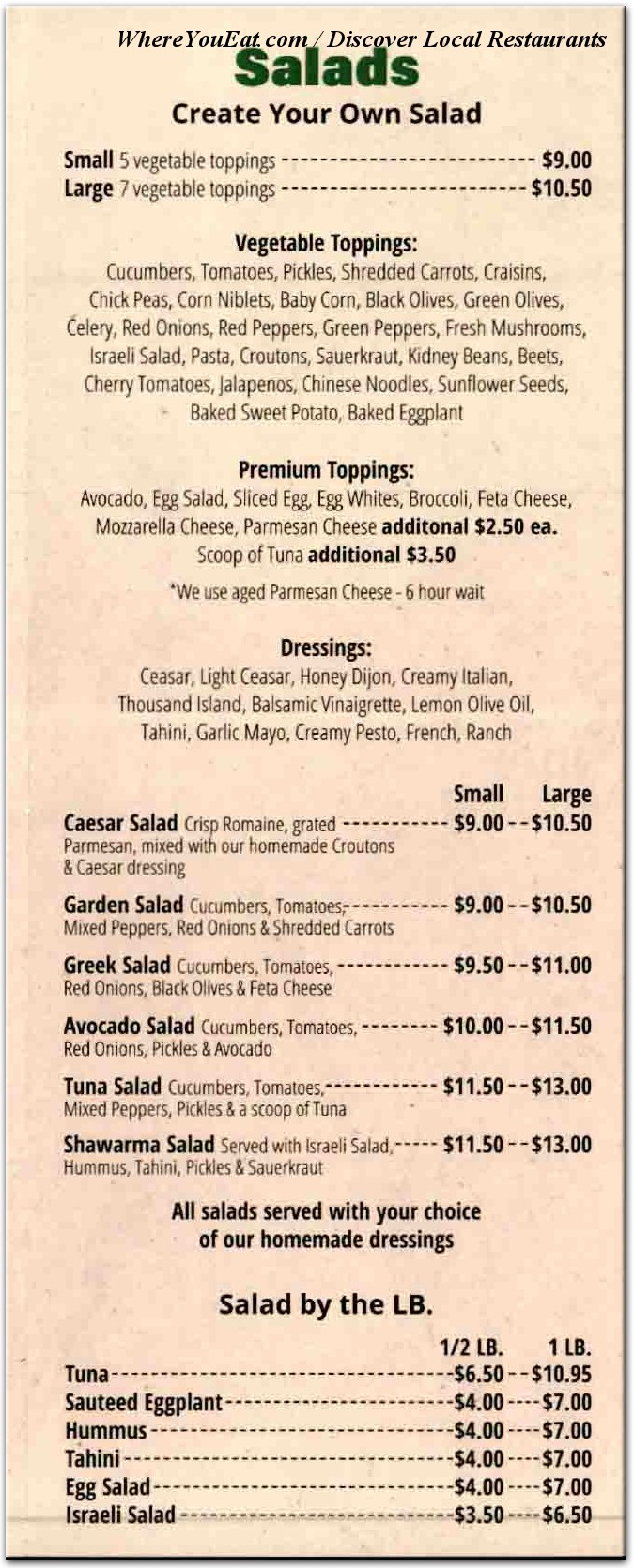 menu image