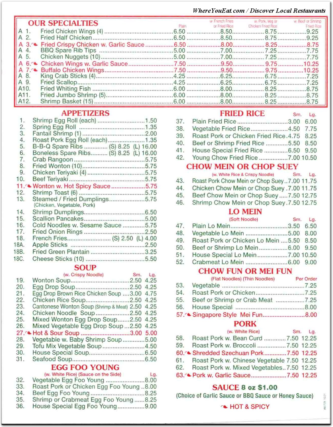 menu image