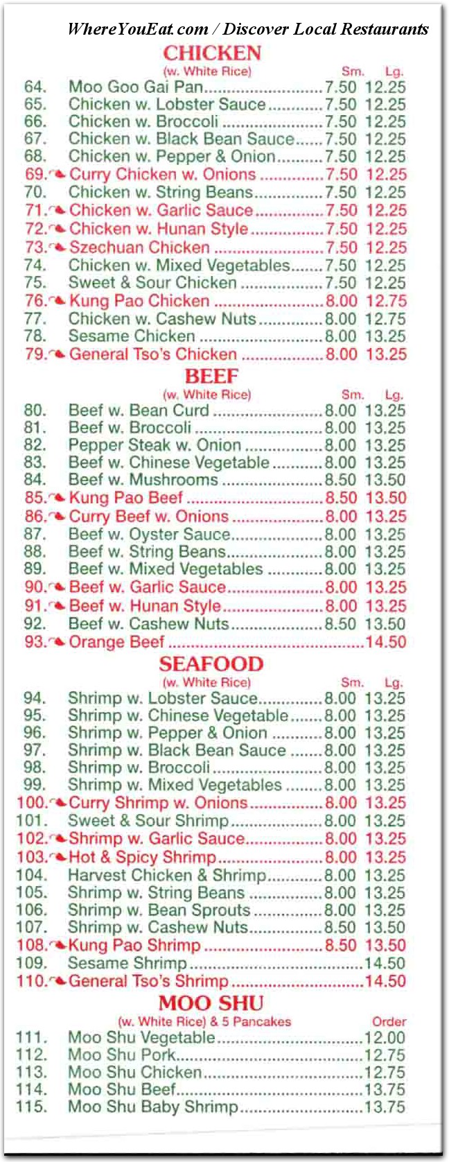 menu image