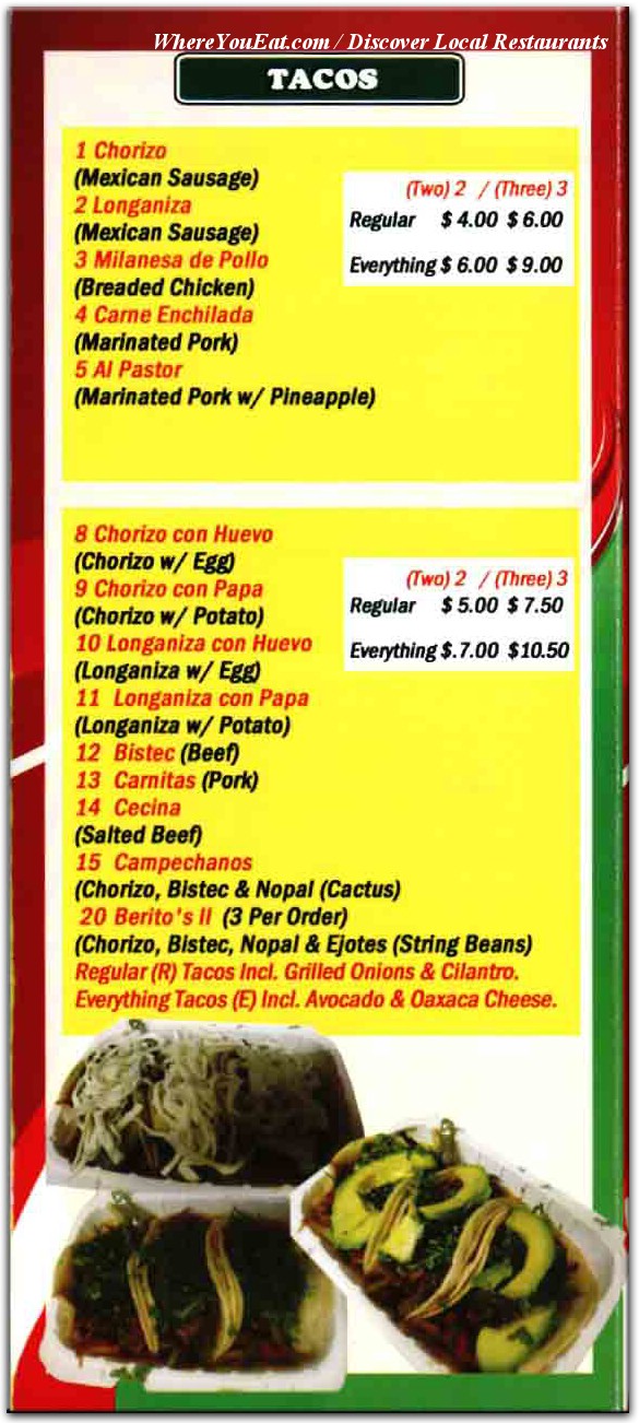 menu image