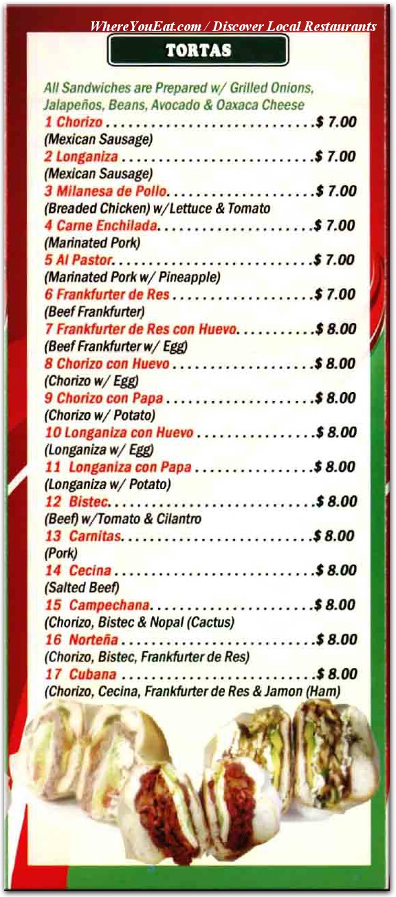 menu image