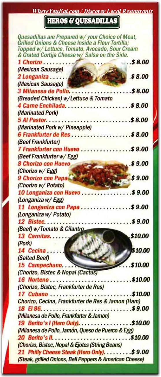 menu image