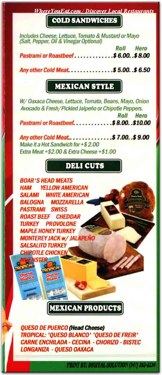 menu image