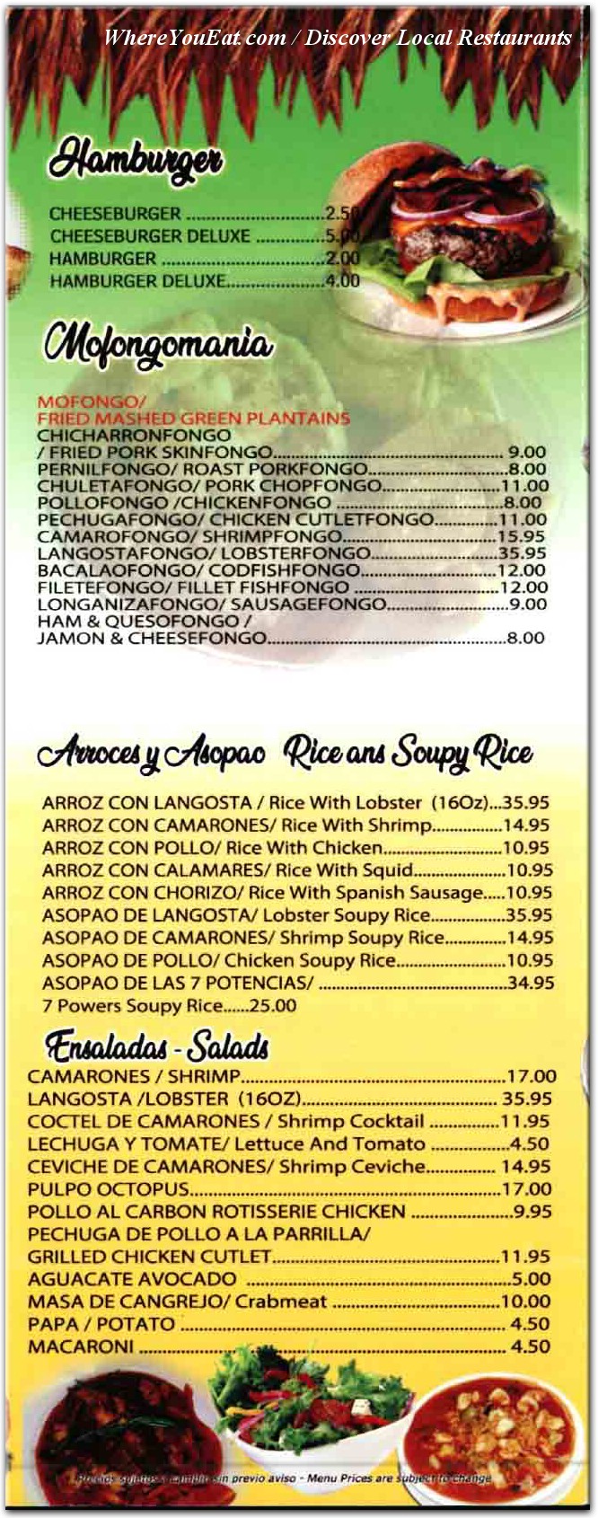 menu image