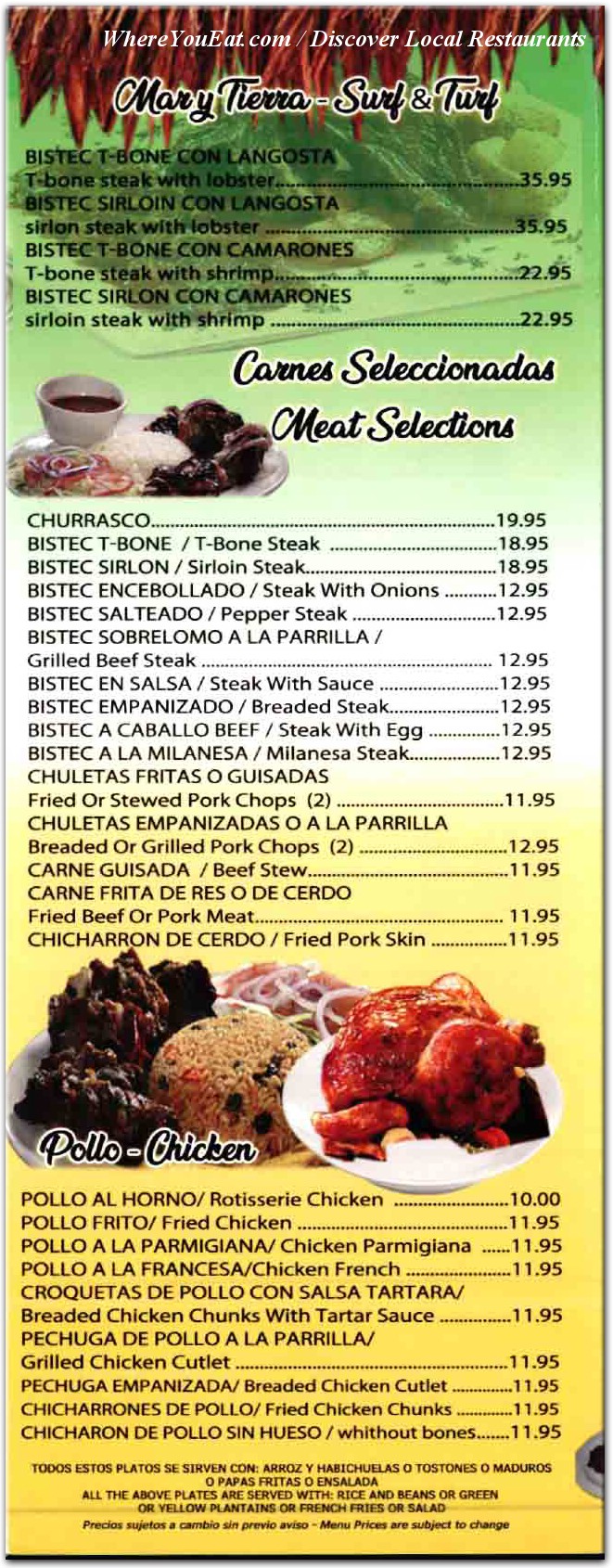 menu image