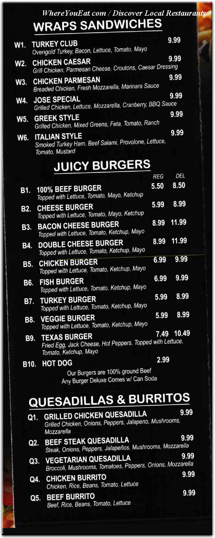 menu image