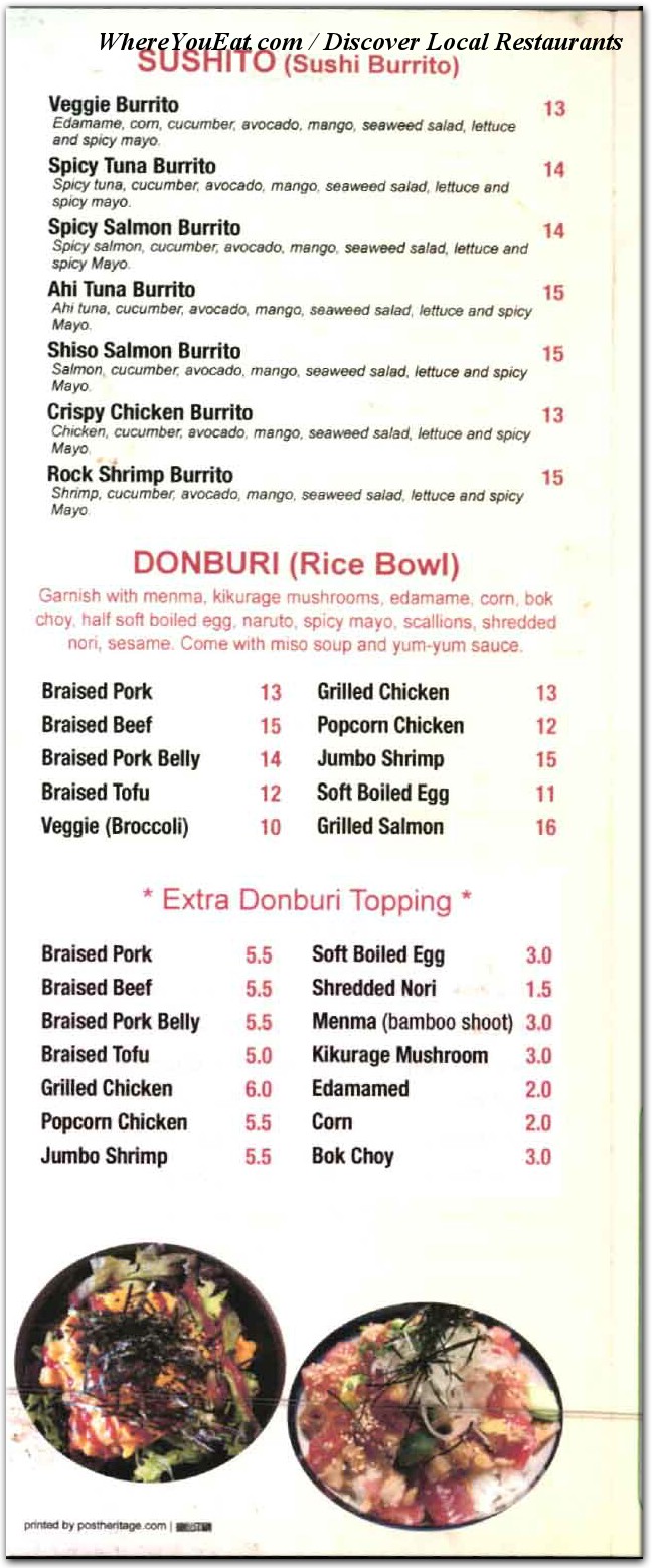 menu image