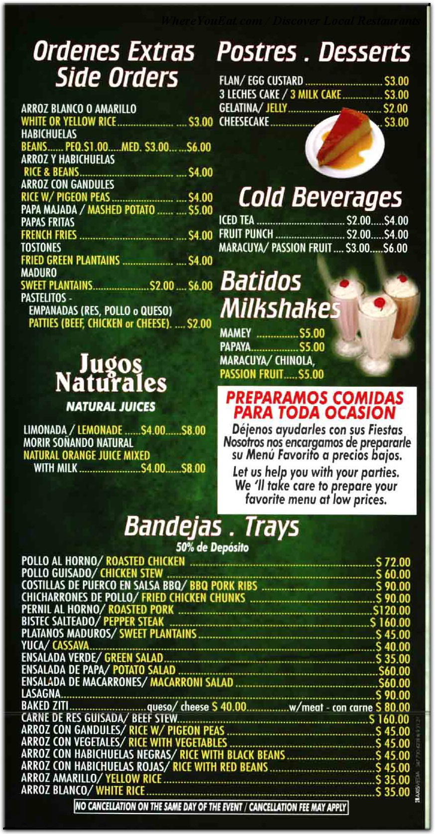 menu image