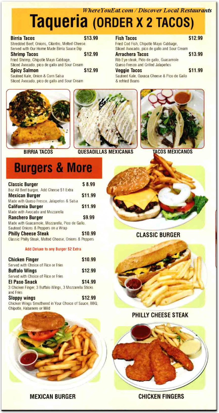 menu image