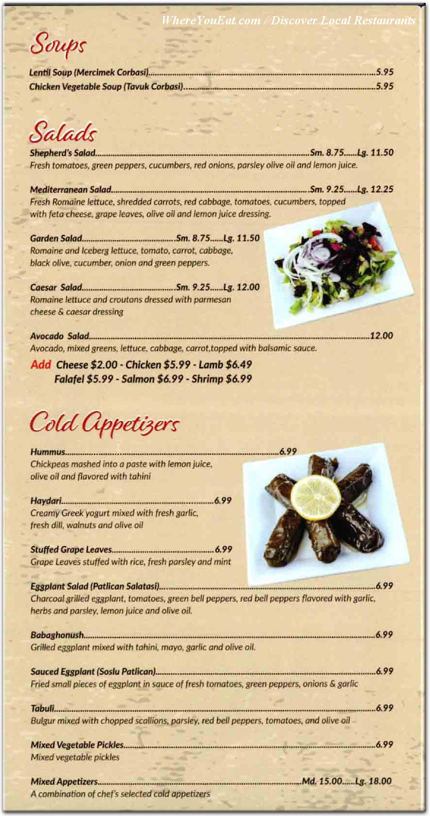 menu image