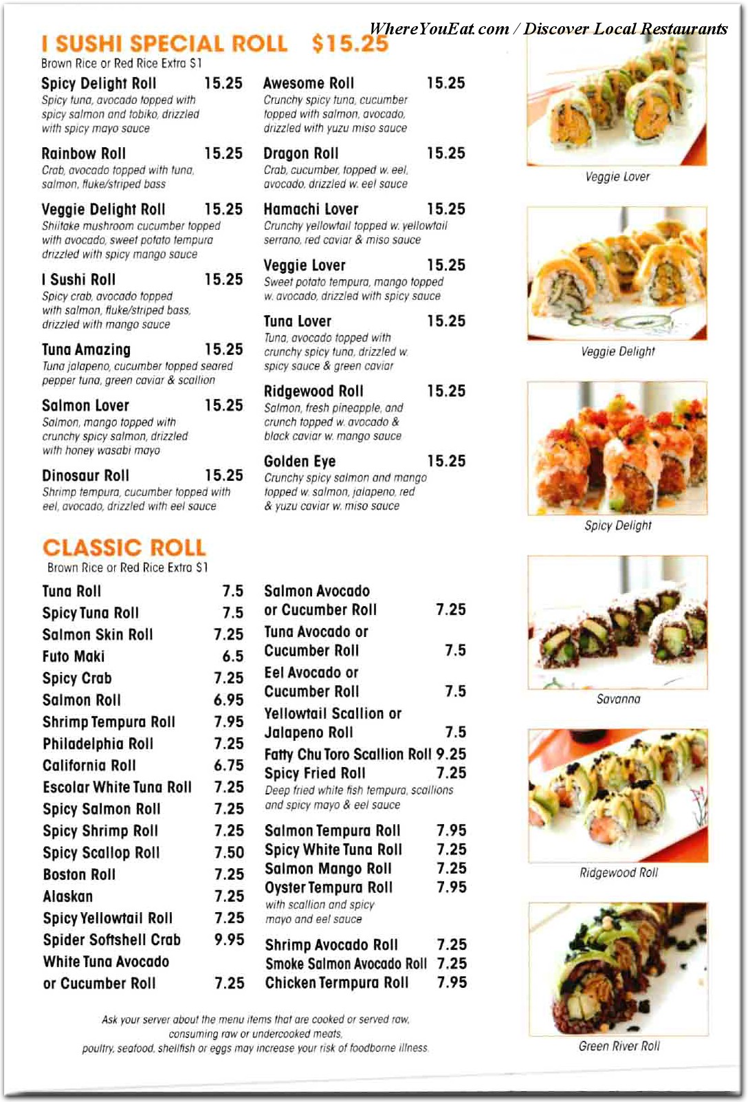 menu image