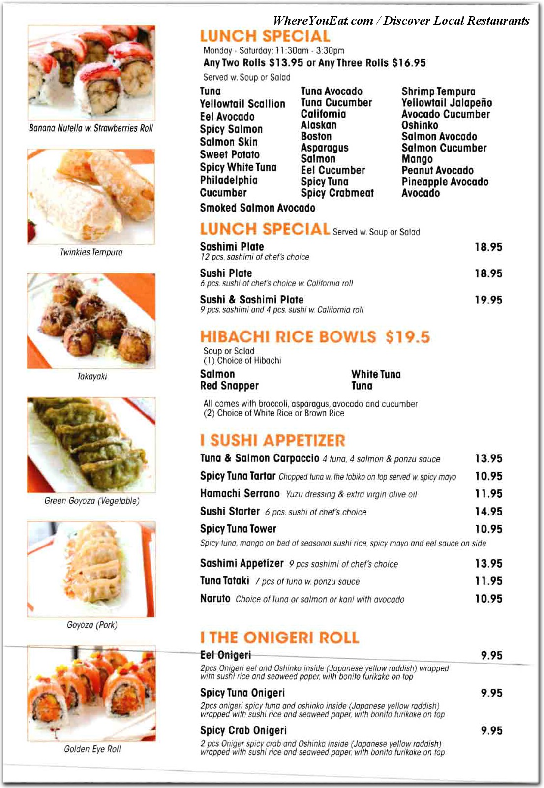 menu image