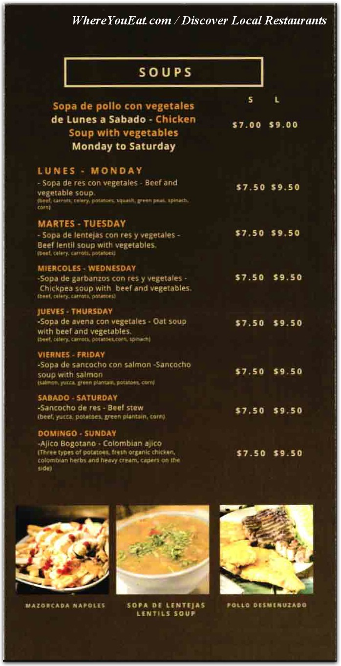 menu image