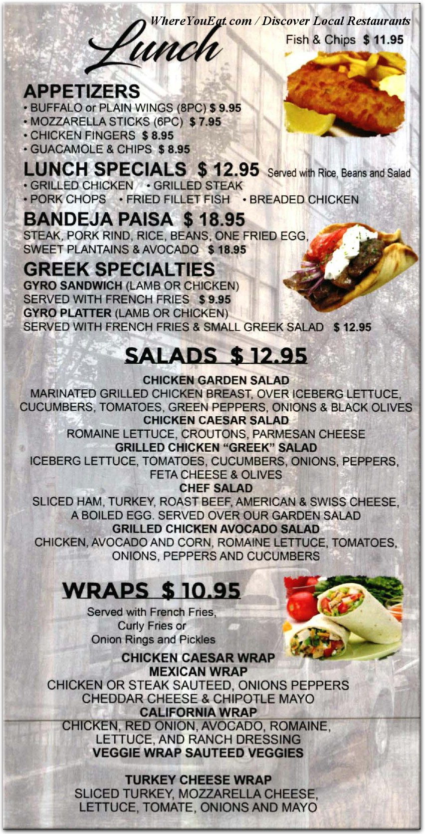 menu image