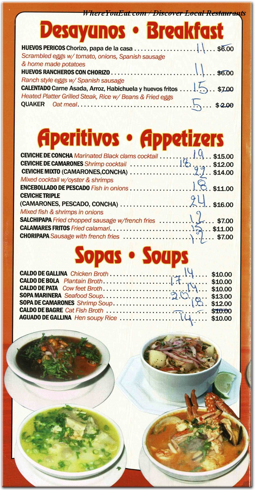 menu image