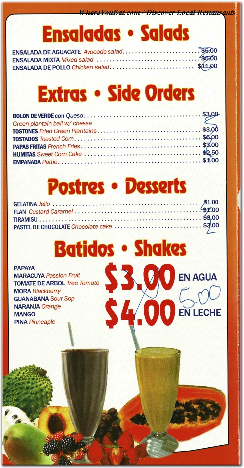 menu image