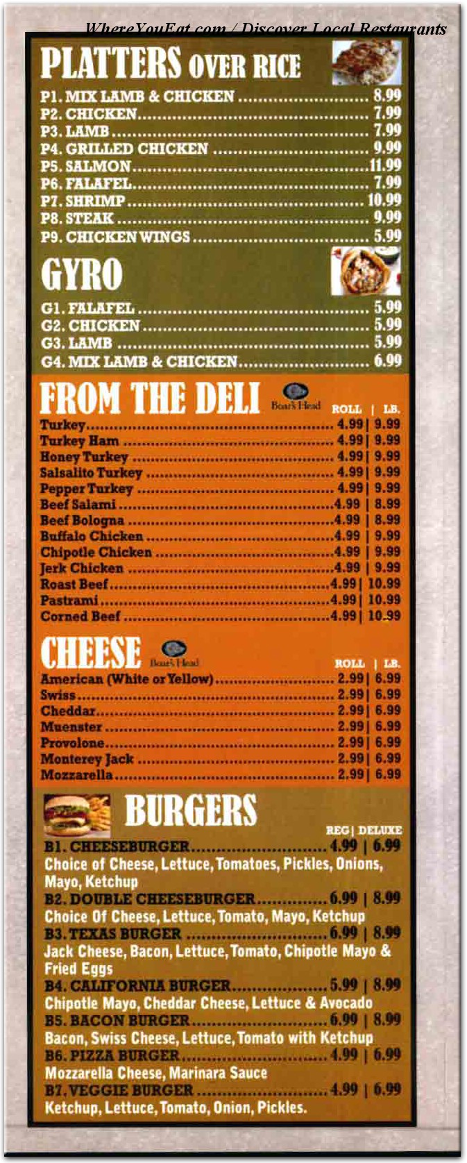 menu image