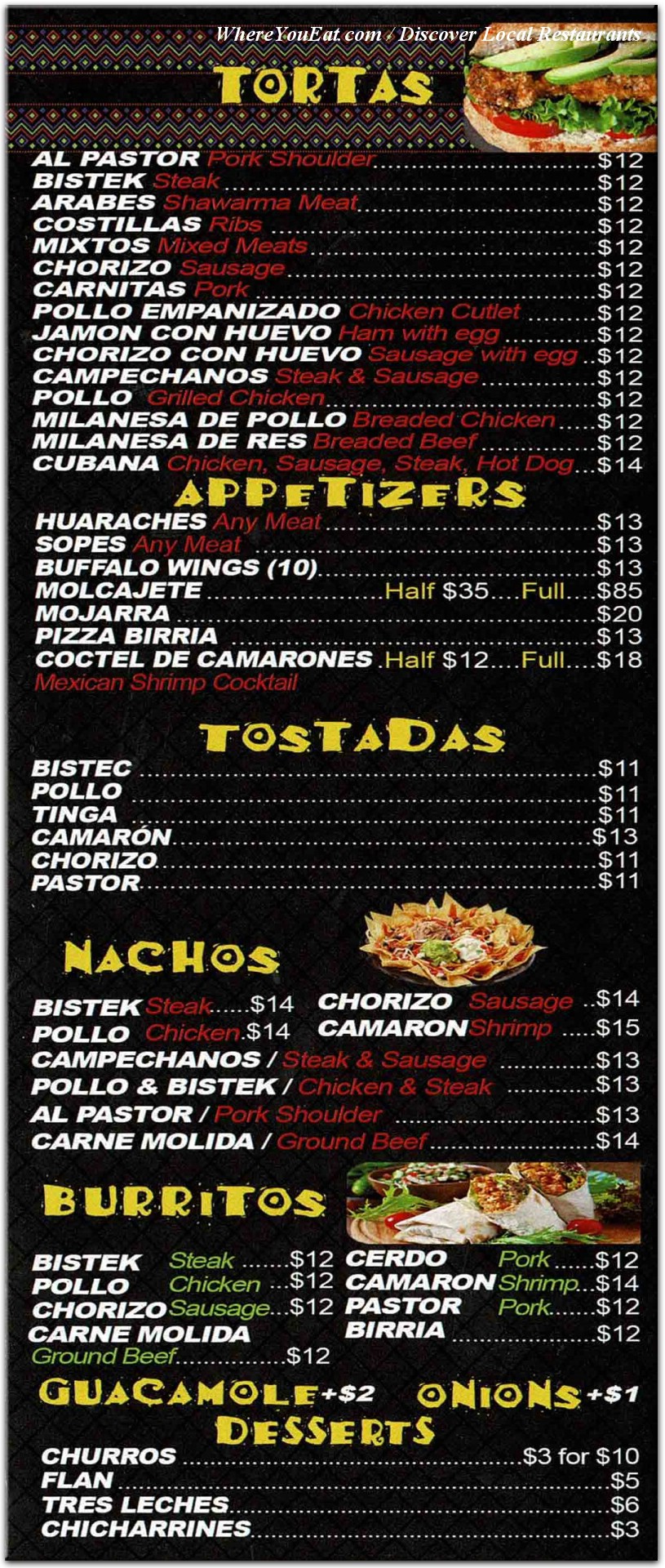 menu image