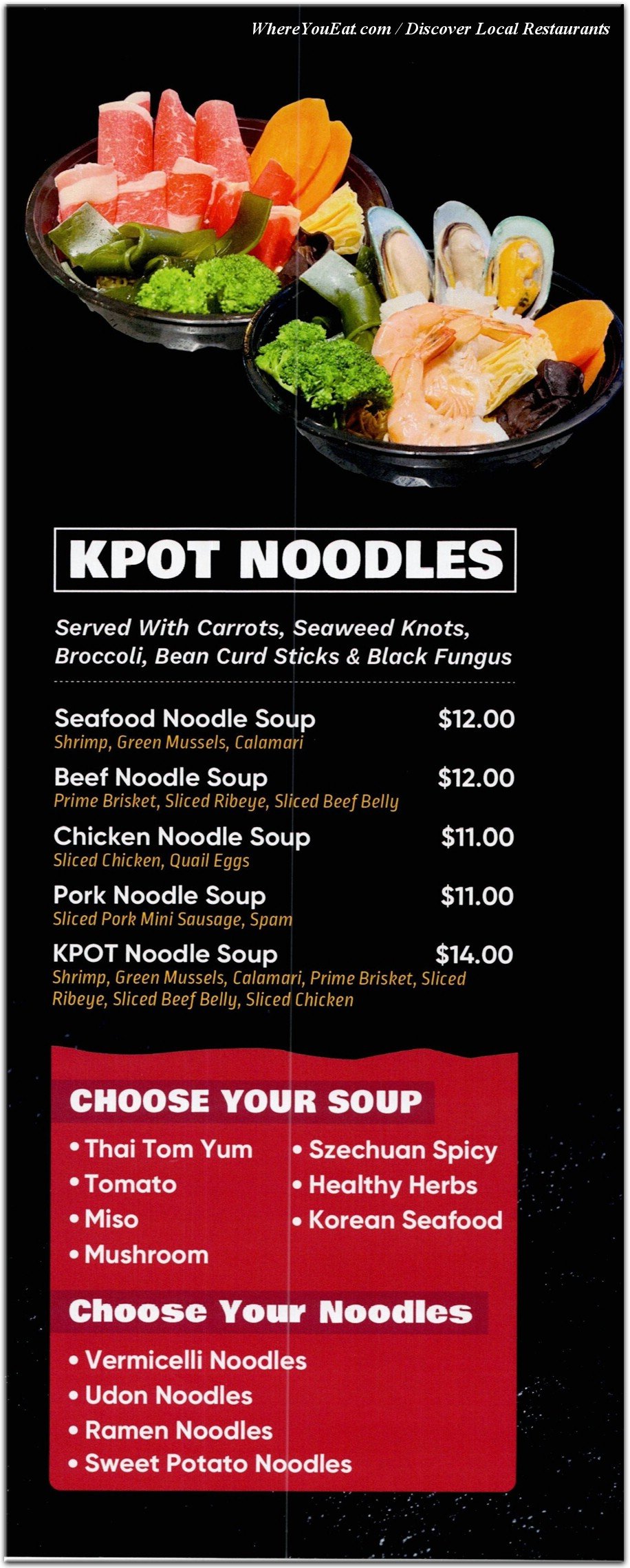 menu image