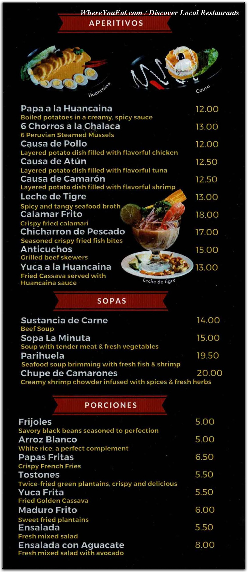 menu image