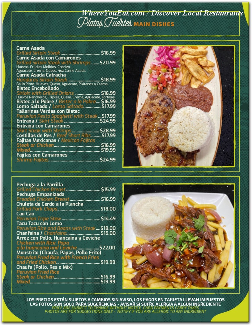 menu image