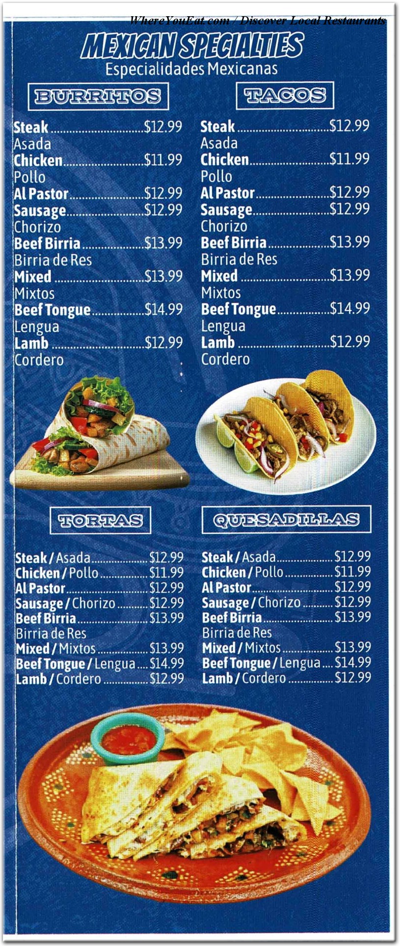 menu image