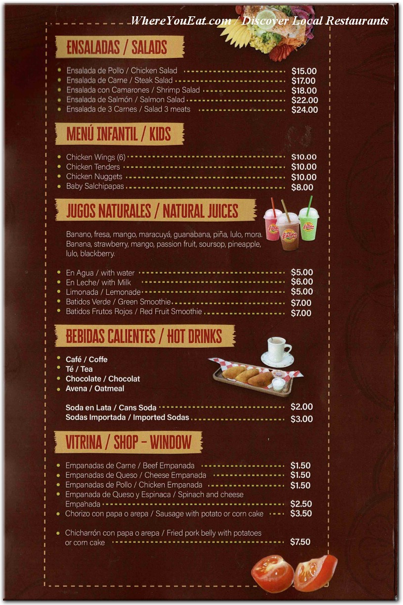 menu image