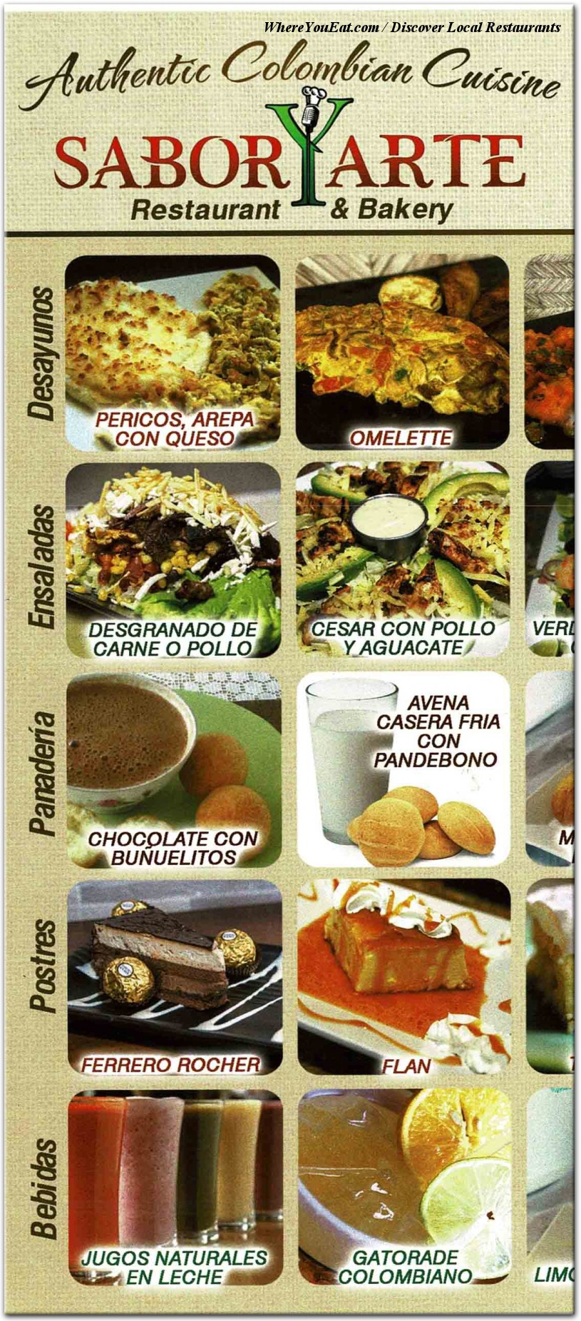 menu image