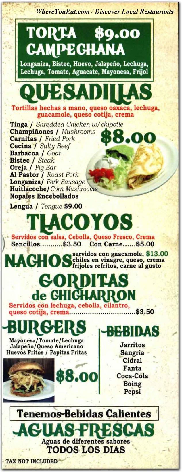 menu image