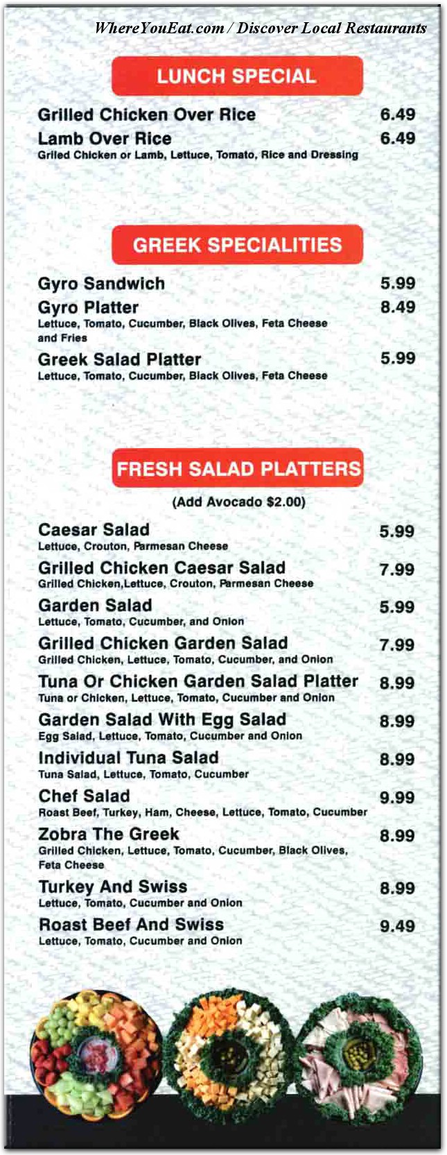 menu image