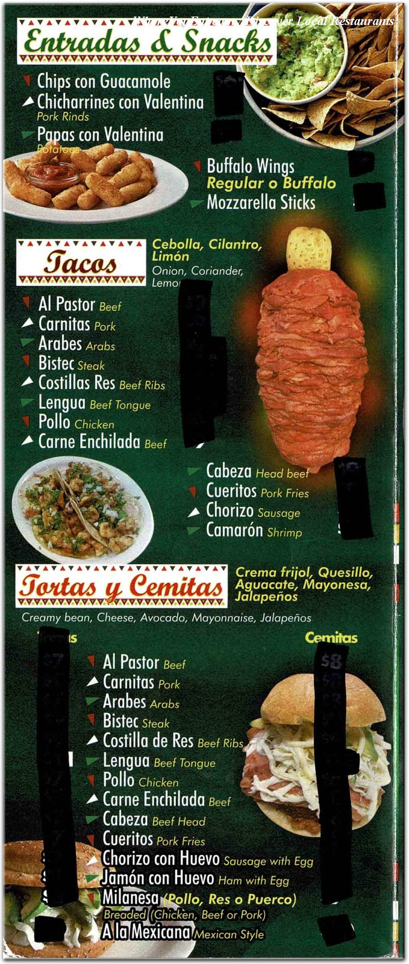 menu image