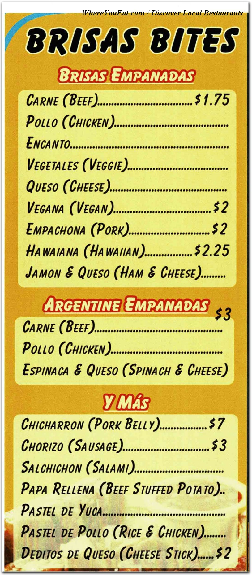 menu image