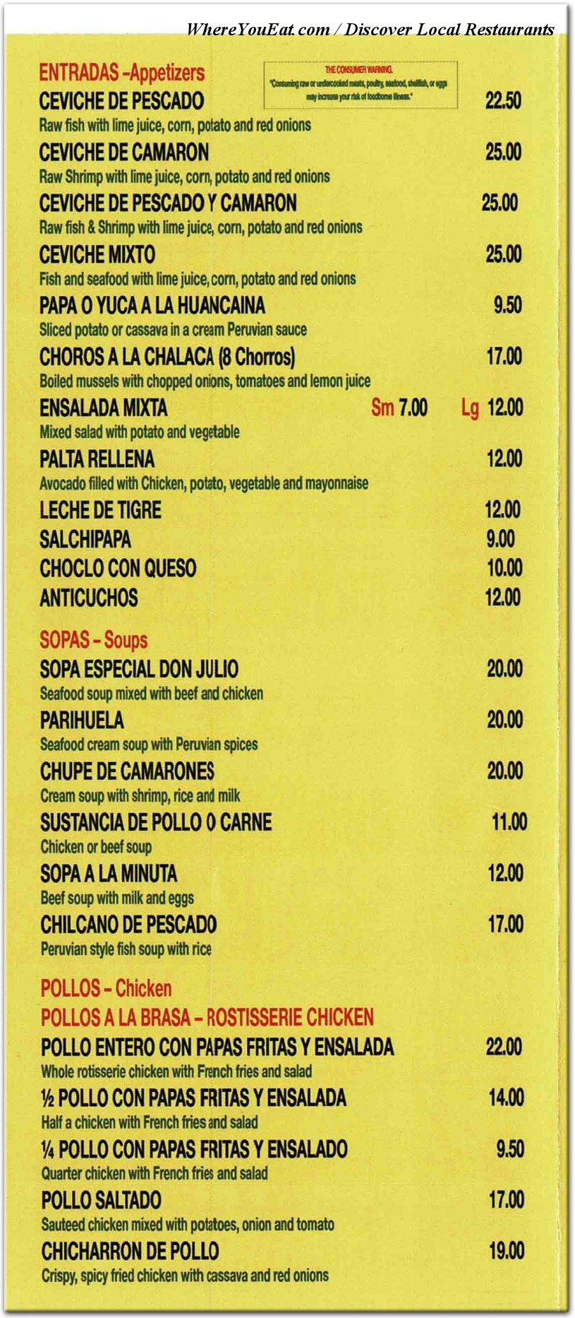 menu image