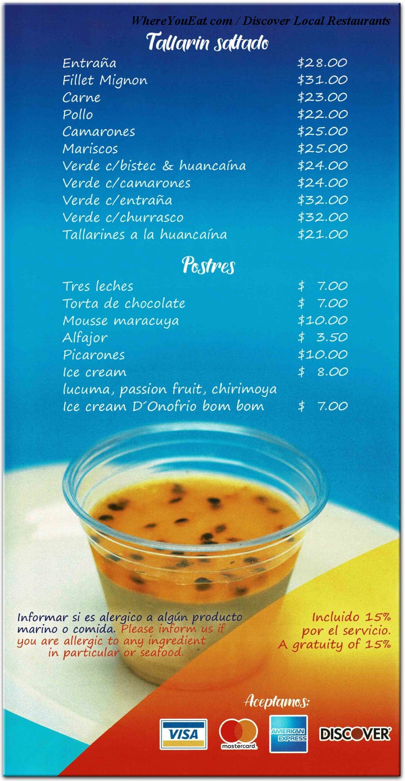 menu image