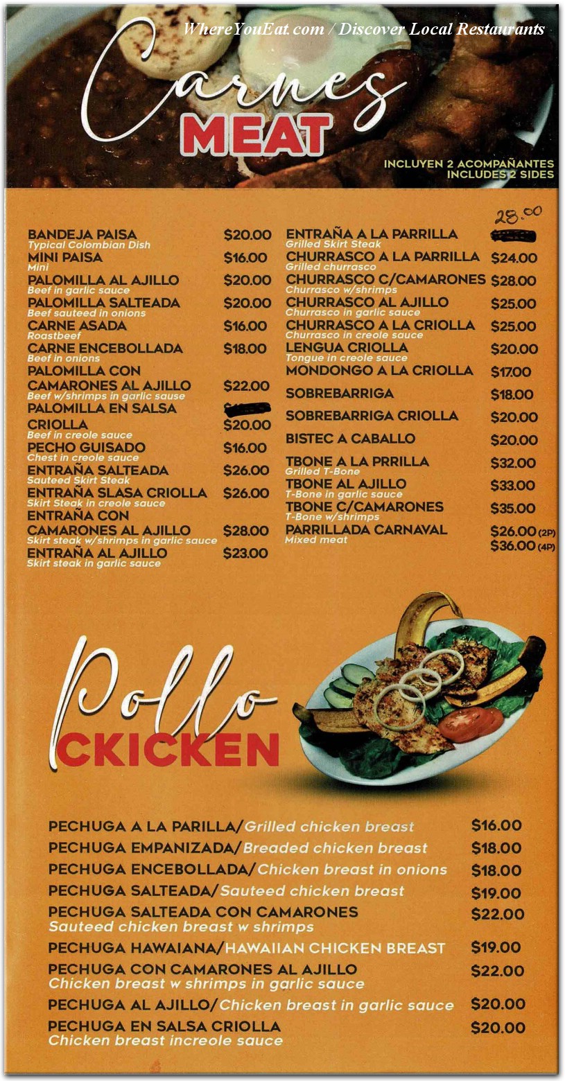 menu image