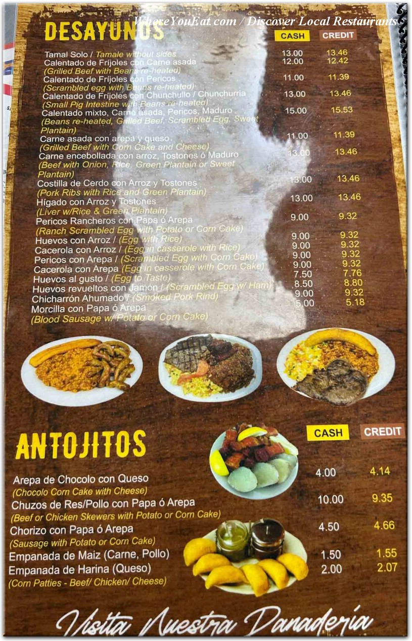 menu image