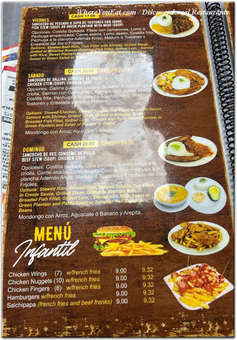 menu image