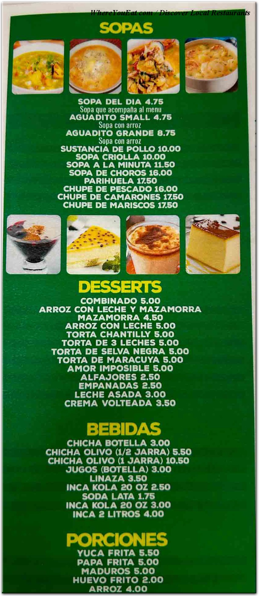 menu image