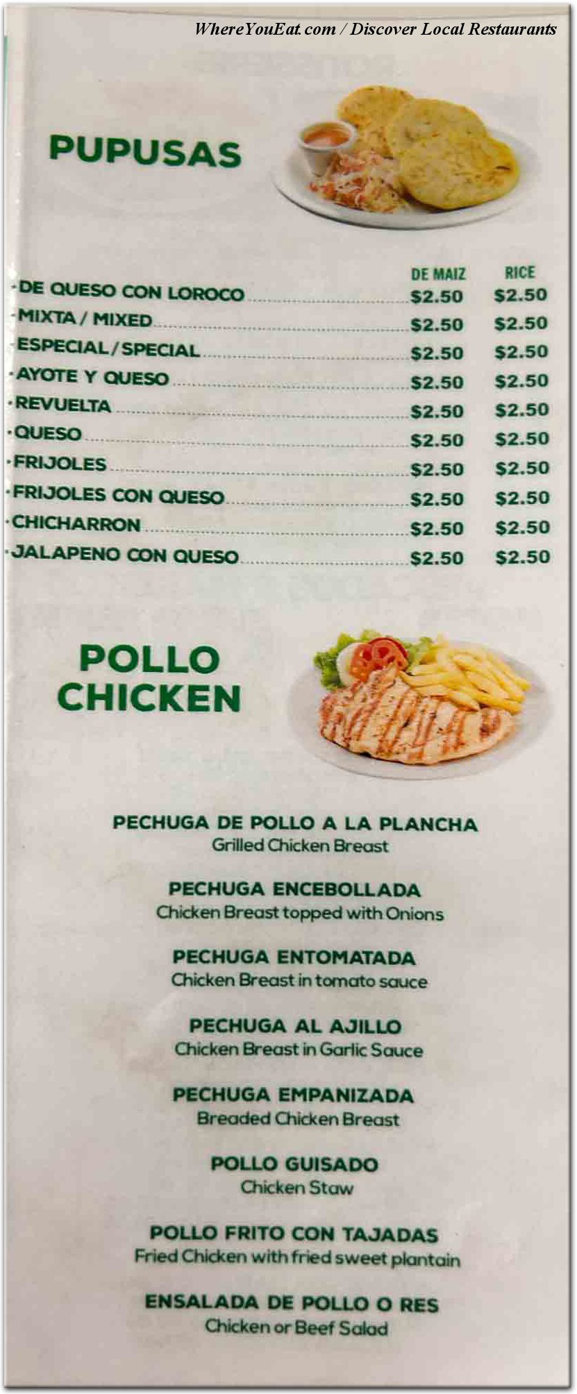 menu image