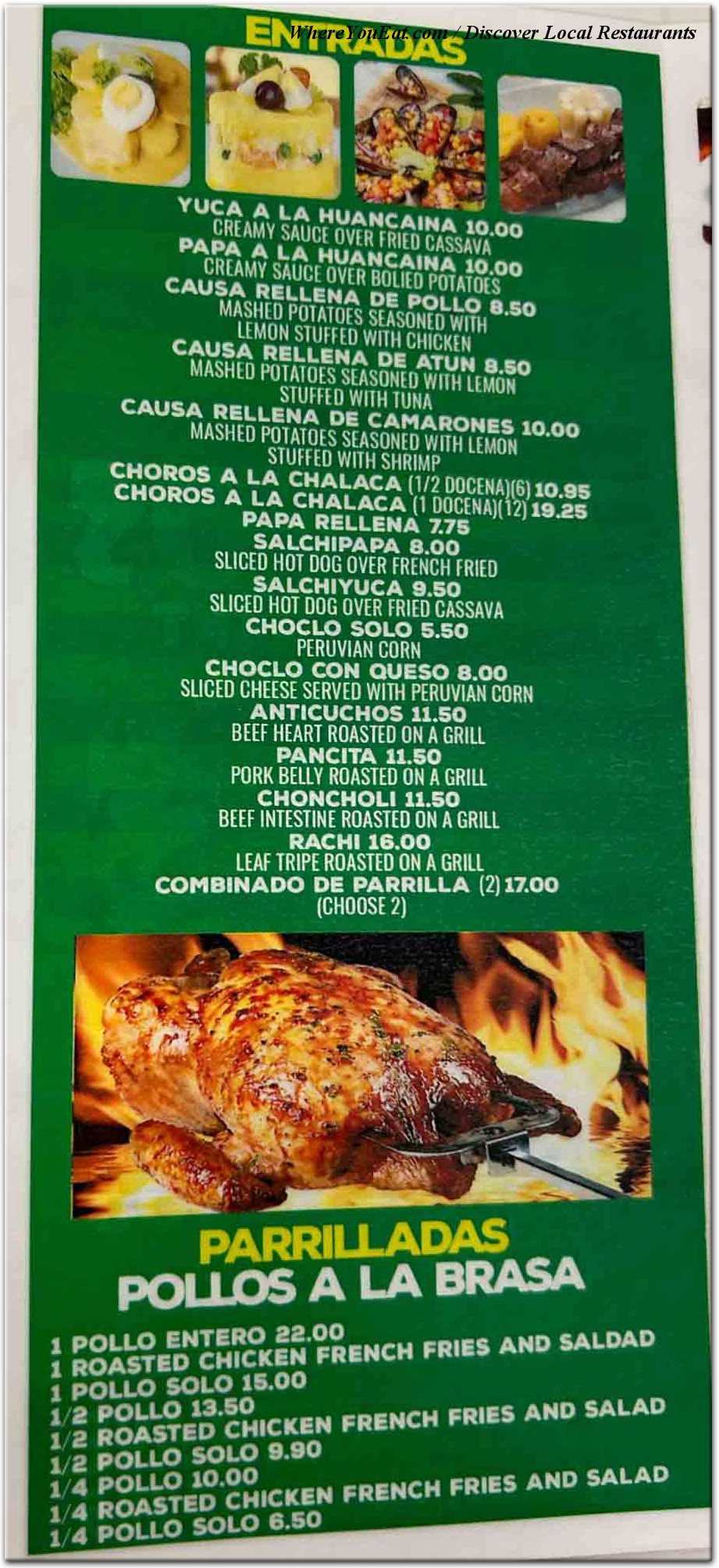 menu image