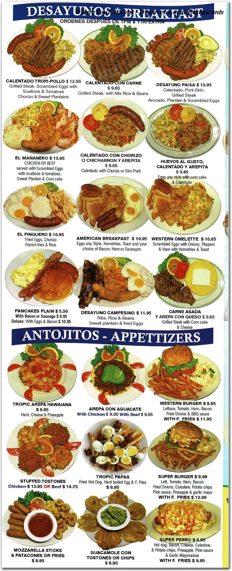 menu image