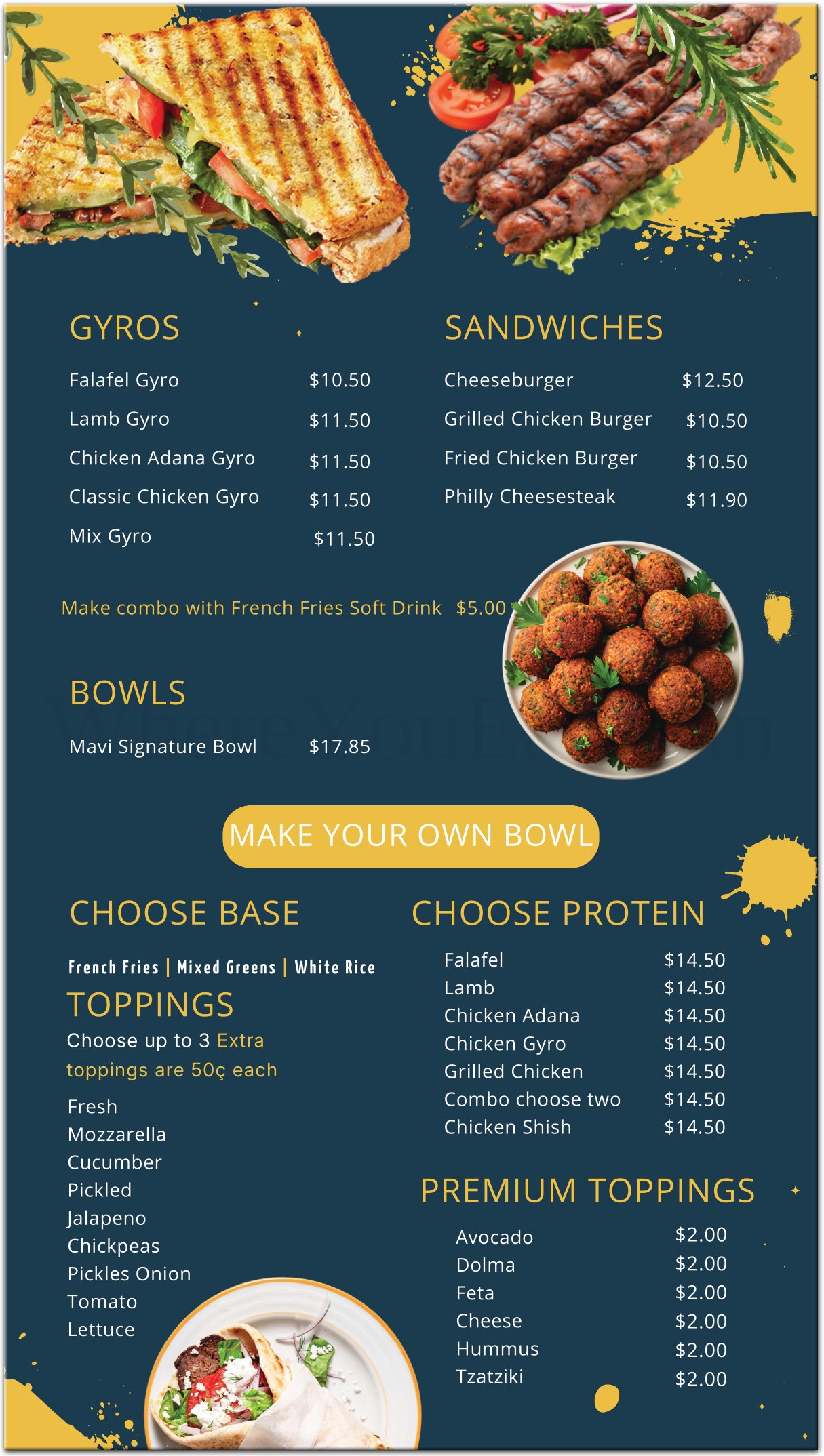 menu image