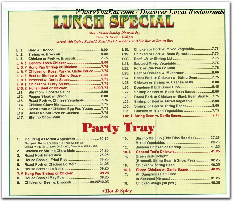 menu image