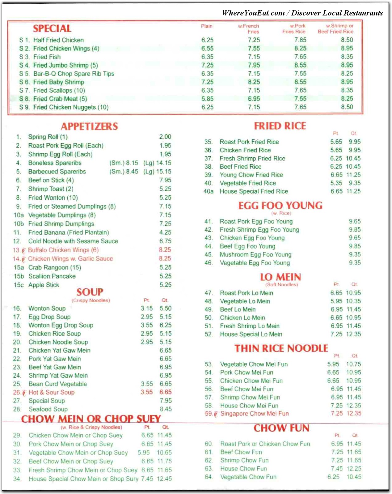 menu image