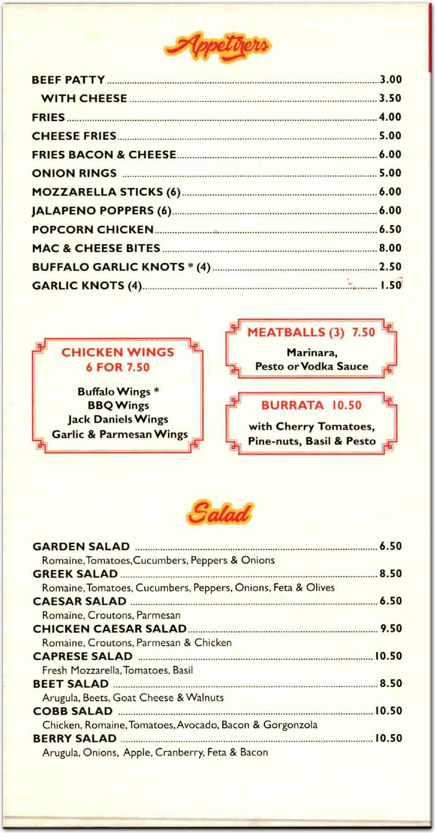 menu image