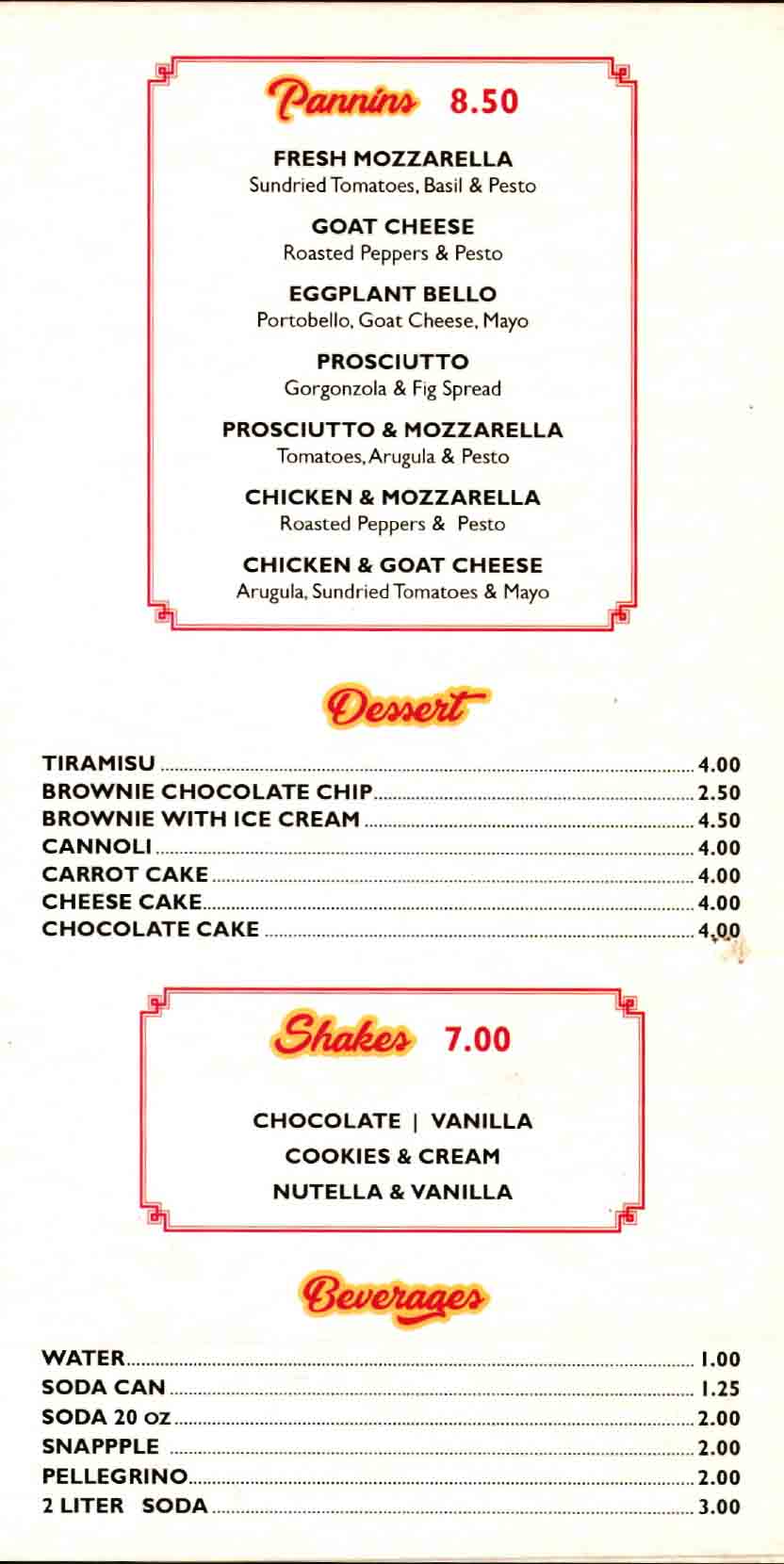 menu image