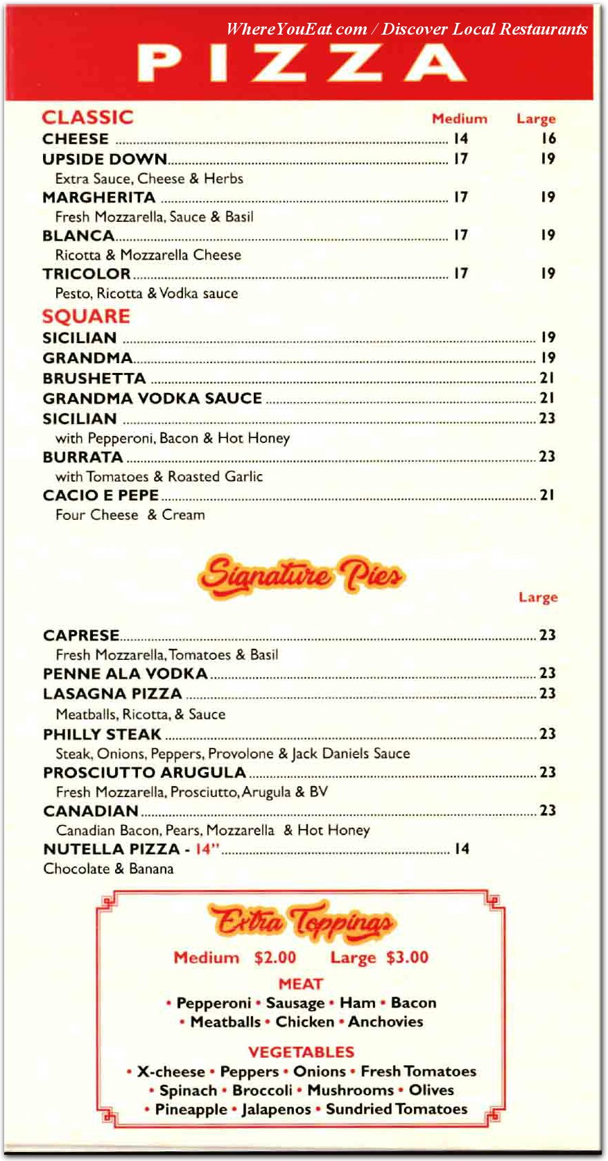 menu image