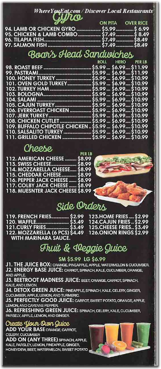 menu image