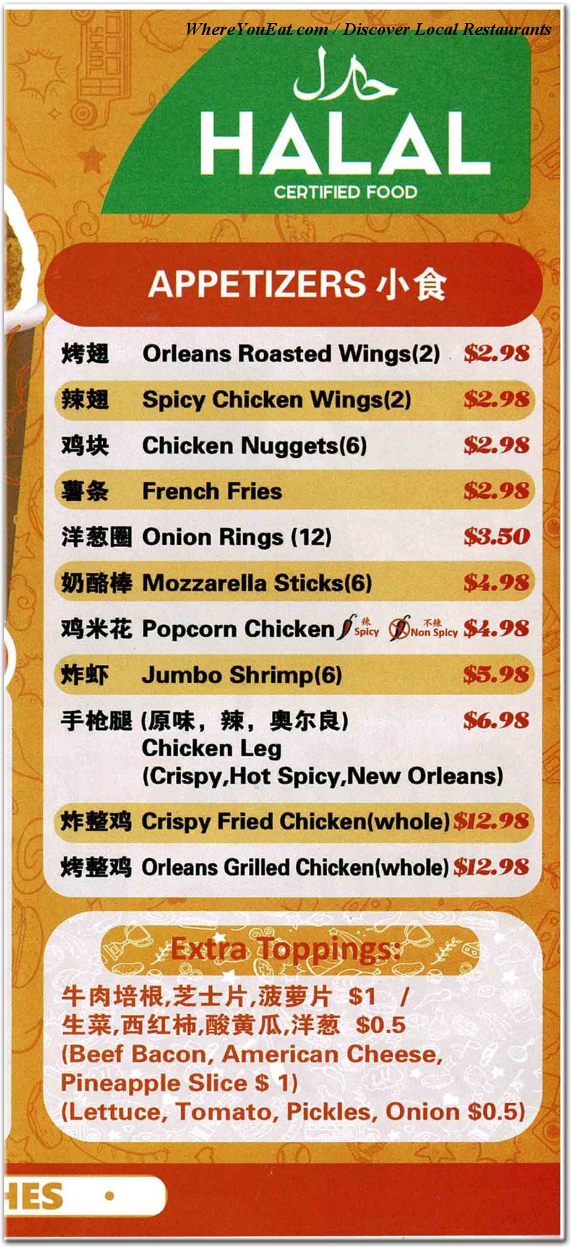 menu image