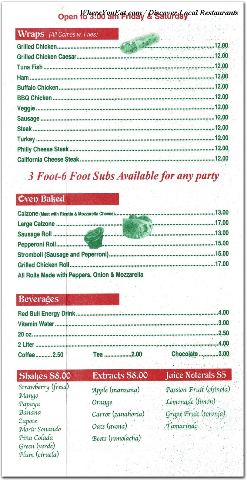 menu image